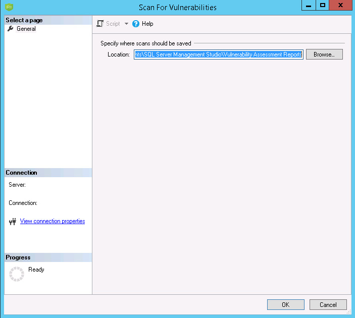 Figure 2.28: The scan dialog box