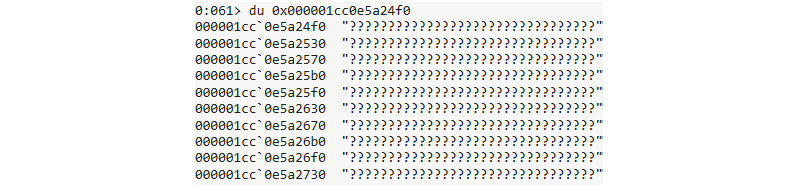 Figure 2.20: When trying to access the memory of an enclave with a debugger
