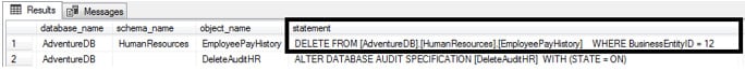 Figure 2.34: The results statement dialogue
 
