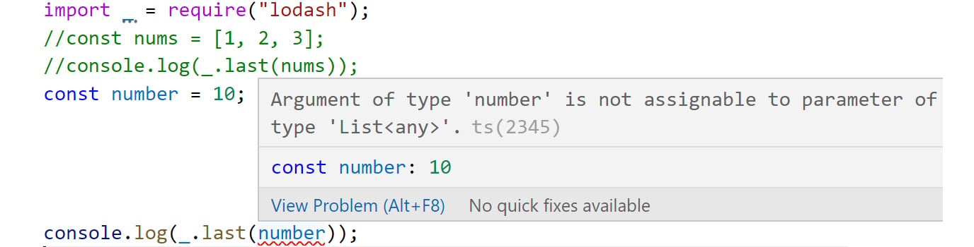 Figure 2.16: IntelliSense revealing the correct type to use with the last function
