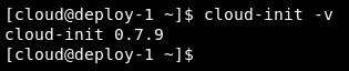 Figure 9.25 – CentOS cloud-init version – quite old