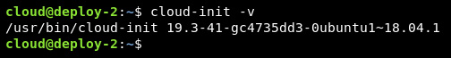 Figure 9.26 – Ubuntu cloud-init version – up to date