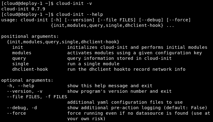 Figure 9.28 – Cloud-init features on CentOS