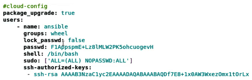 Figure 11.32 – Using cloud-init for additional configuration
