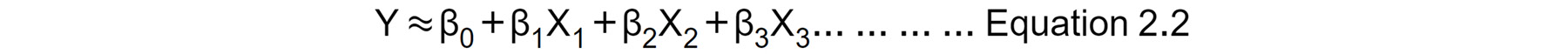 Figure 2.5: Multiple linear regression equation