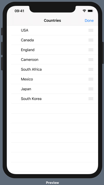 Figure 2.8 – MovingListRows preview when running
