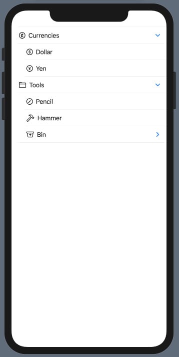 Figure 2.16 – UsingExpandingLists
