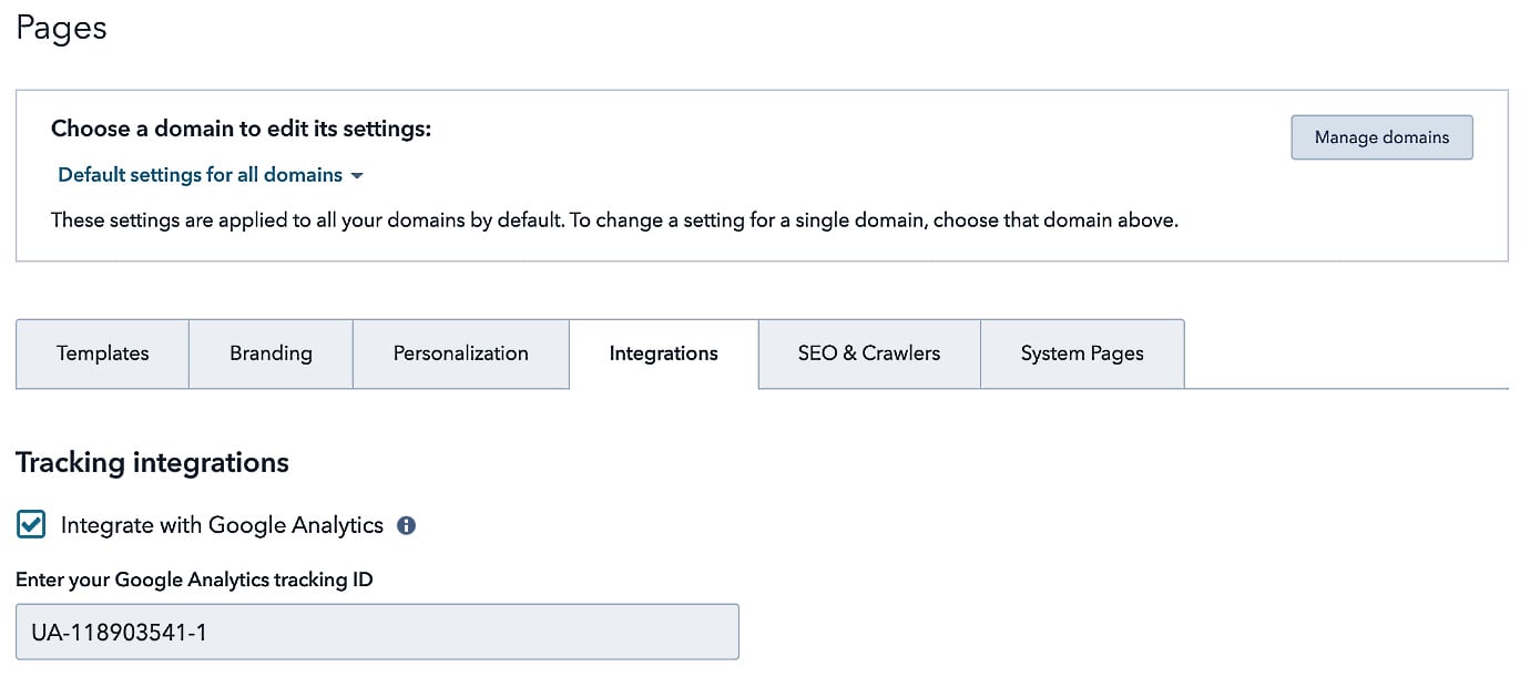 Figure 1.5 – Installing the Google Analytics tracking code
