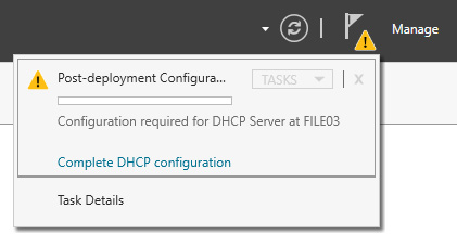 Figure 1.20 – The post-deployment configuration alert
