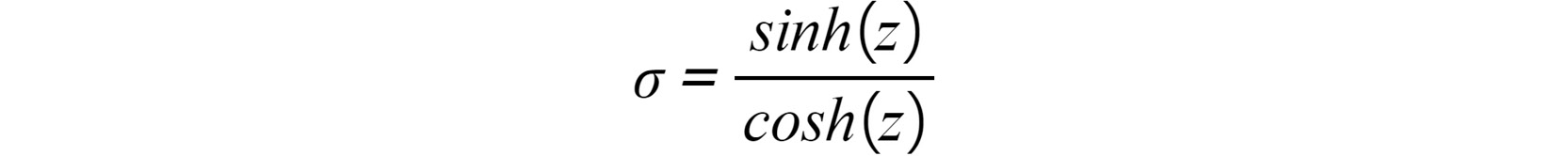 Figure 2.10: Tanh activation function
