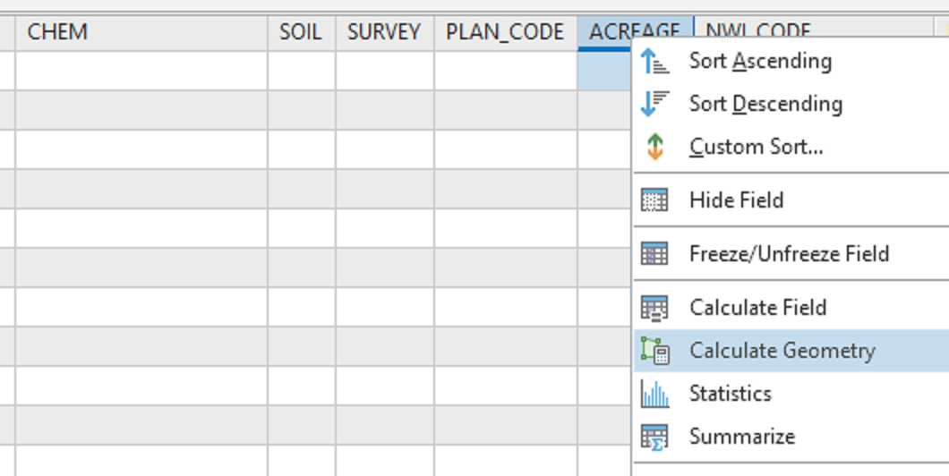 Step 2 Using the Calculate Geometry tool Learning ArcGIS Pro 2