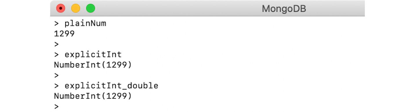 Figure 2.4: Output for the plainNum, explicitInt, and explicitInt_double
