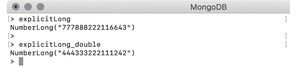 Figure 2.5: MongoDB shell output
