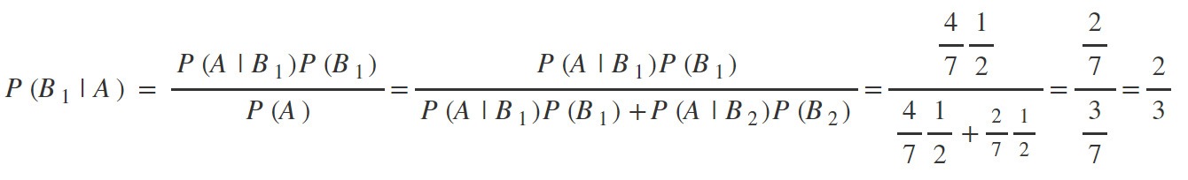 Figure 2.22: Probability of the event that a blue ball is drawn
