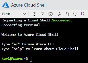 Figure 1.13 – Azure Cloud Shell
