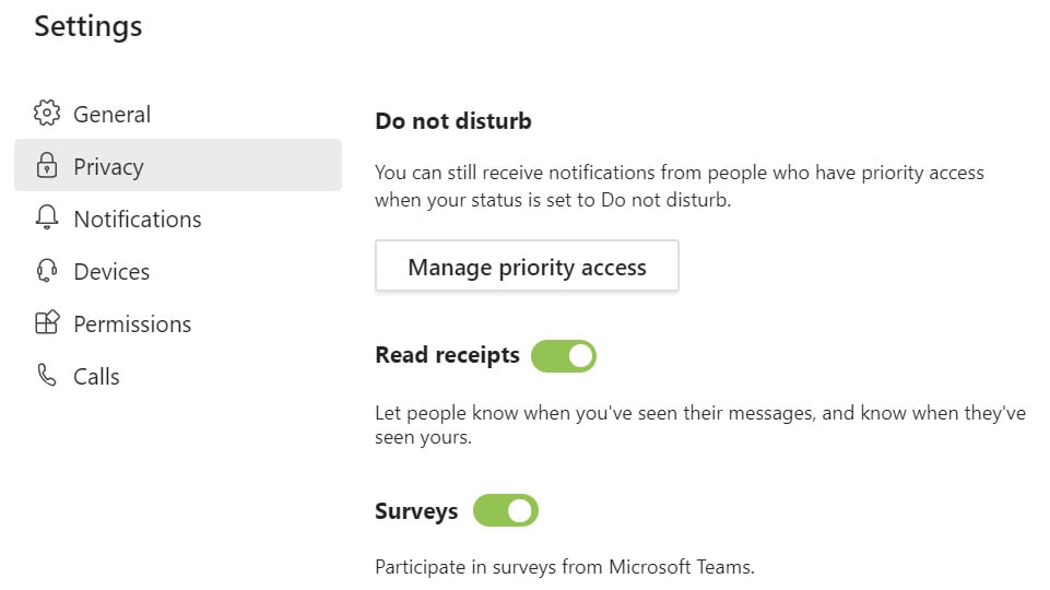 Figure 2.10: Personal privacy

