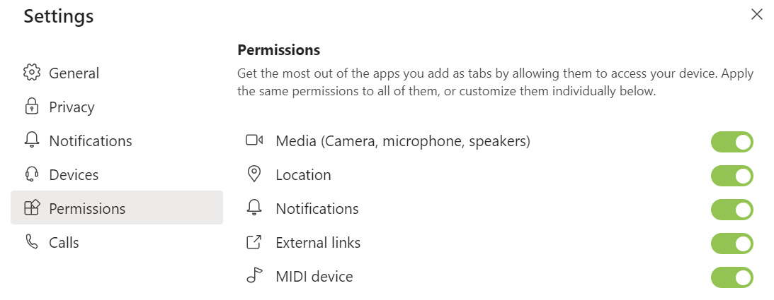 Figure 2.14: Permissions

