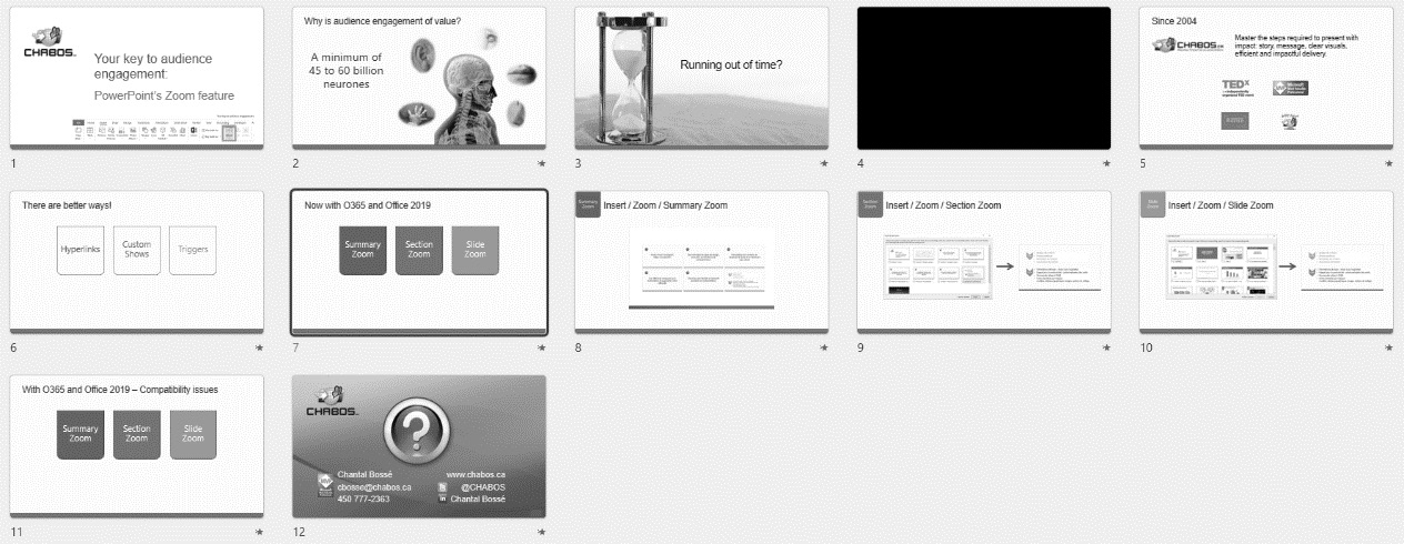 Figure 2.9 – Example of how slides can have a consistent look