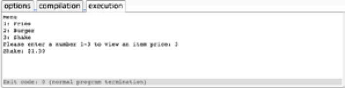 Figure 2.3: The code works the same, but this time presented as a switch statement
