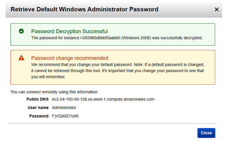 Figure 1.17 – User name and Password
