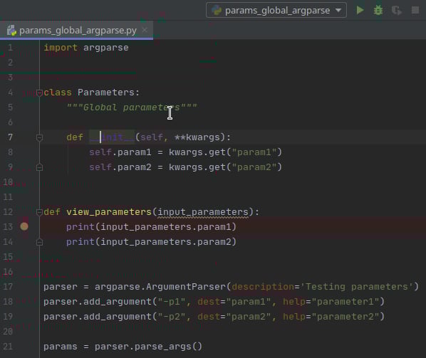 Figure 1.2 – Setting a breakpoint in PyCharm