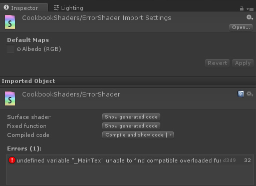 Figure 2.18 – Errors example
