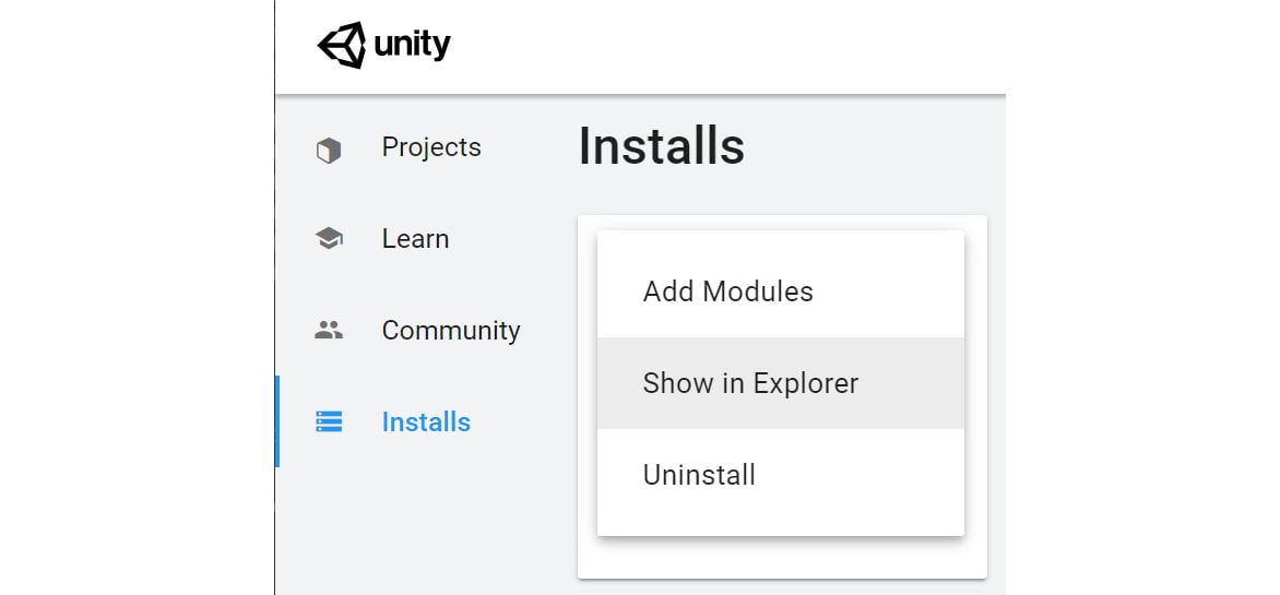 Figure 2.9 – The Show in Explorer option
