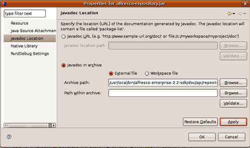 Step-by-Step: Importing the SDK into Eclipse