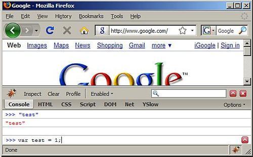 Using the Firebug Console