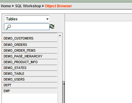 Exploring the database with the Object Browser