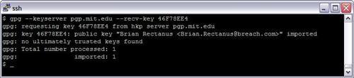 Checking the integrity of the downloaded source archive