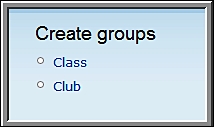 Create a Menu for Groups