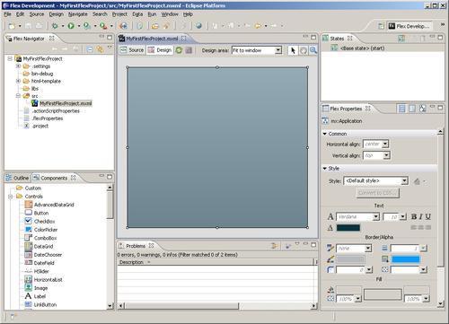 UI designer and source code editor