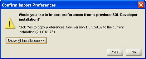 Migrating settings from a previous release