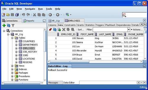 Browsing and updating data