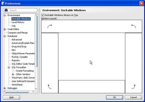 Resetting the window layout