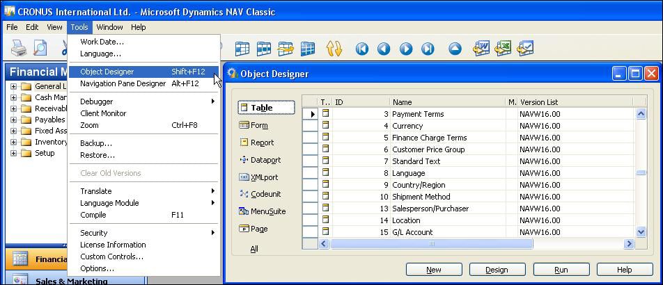 dynamics nav 2009 r2 how to swith to classic mode