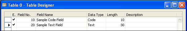 Creating a simple table