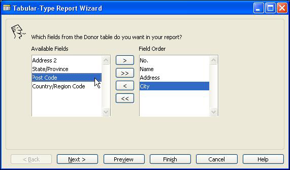Creating a List format report