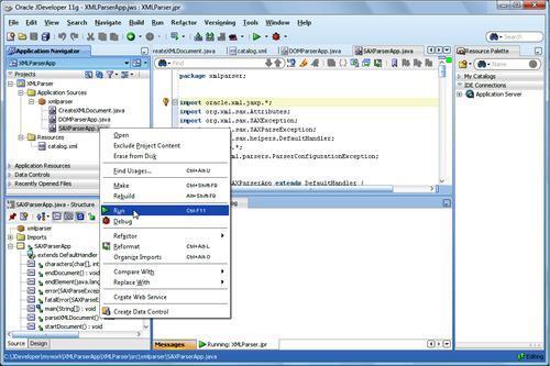 Running the Java application