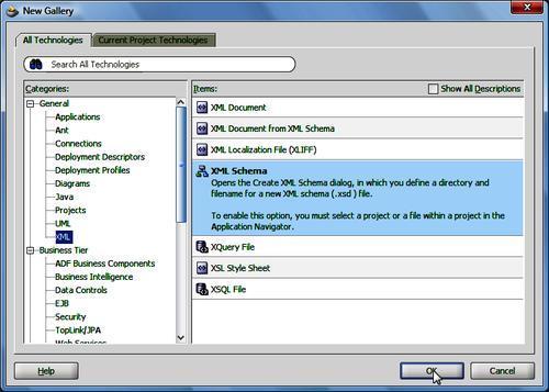 Creating an XML schema
