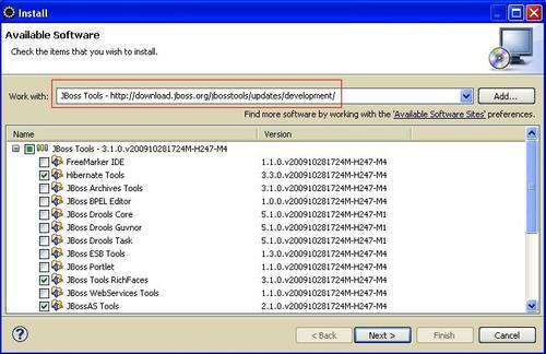 Installing JBoss Tools plugins