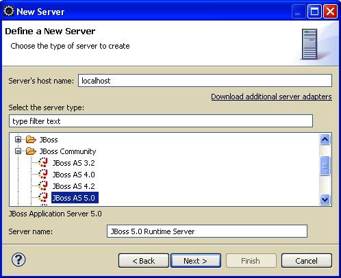 Connecting Eclipse with JBoss