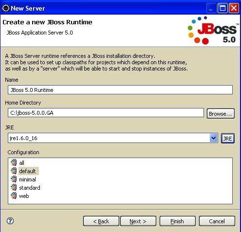 Connecting Eclipse with JBoss