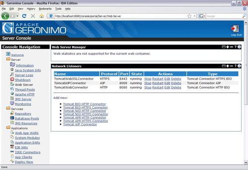 Getting Started with Geronimo | Apache Geronimo 2.1: Quick Reference