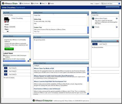 alfresco software ecm tools