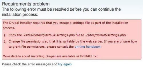 Installing Drupal
