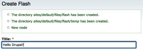 Adding Flash!