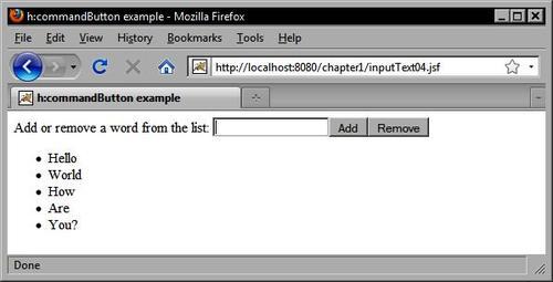 Rendering a button