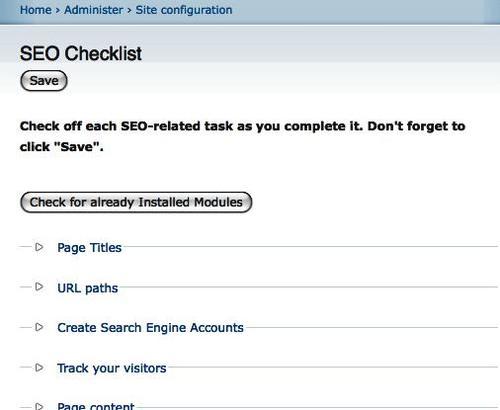 Drupal SEO Checklist module